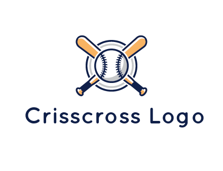 circle behind baseball and bat