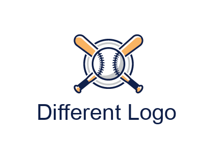 circle behind baseball and bat
