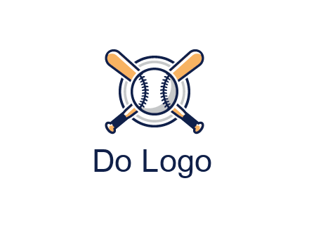 circle behind baseball and bat