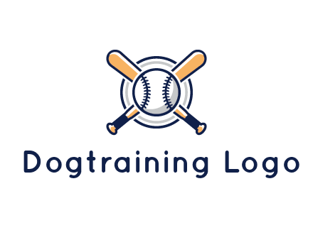 circle behind baseball and bat