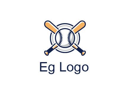 circle behind baseball and bat