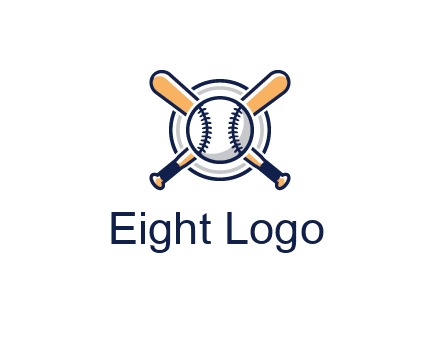 circle behind baseball and bat