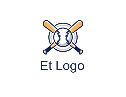circle behind baseball and bat