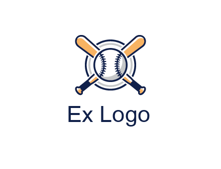 circle behind baseball and bat