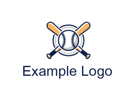 circle behind baseball and bat