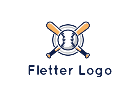 circle behind baseball and bat
