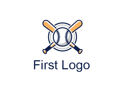 circle behind baseball and bat