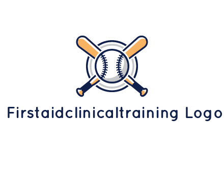 circle behind baseball and bat