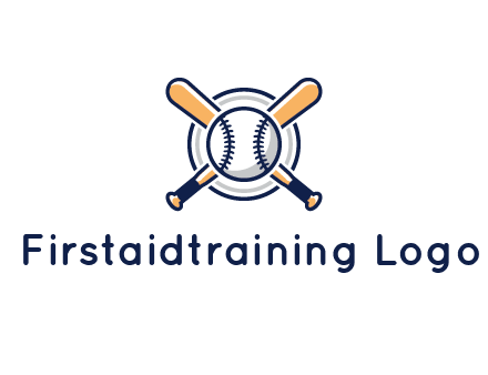 circle behind baseball and bat