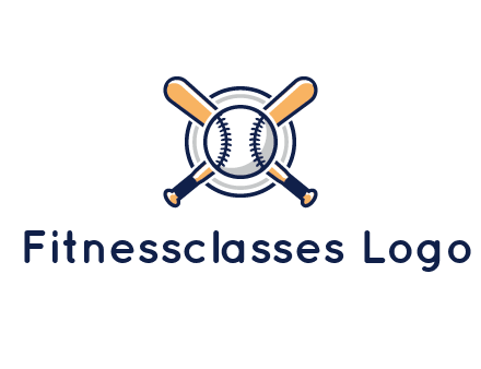 circle behind baseball and bat