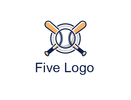 circle behind baseball and bat