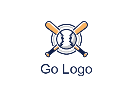 circle behind baseball and bat