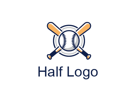 circle behind baseball and bat