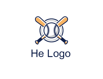 circle behind baseball and bat