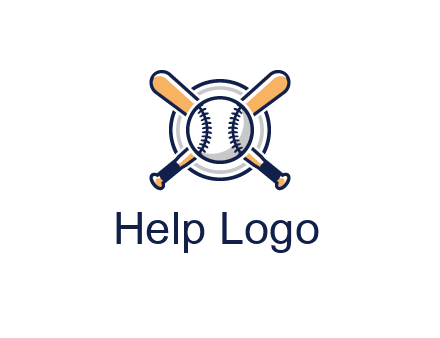 circle behind baseball and bat