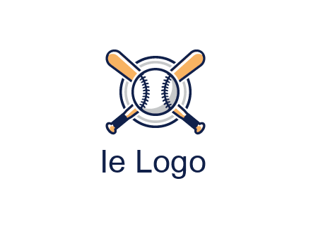 circle behind baseball and bat
