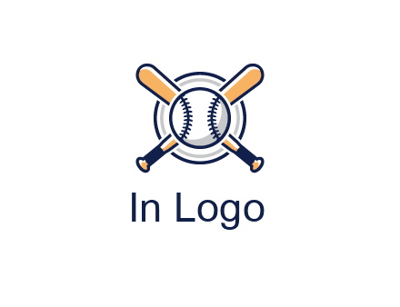circle behind baseball and bat