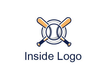 circle behind baseball and bat