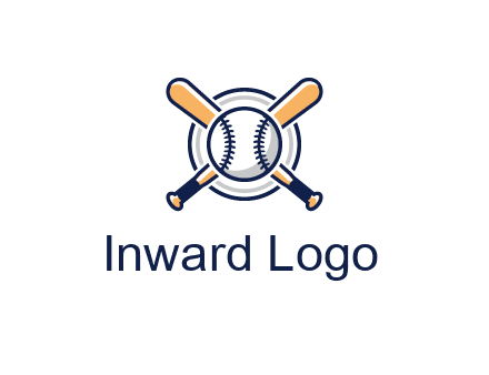 circle behind baseball and bat
