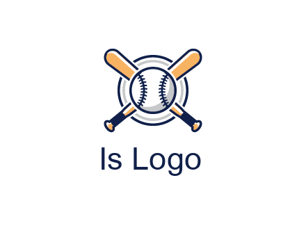 circle behind baseball and bat