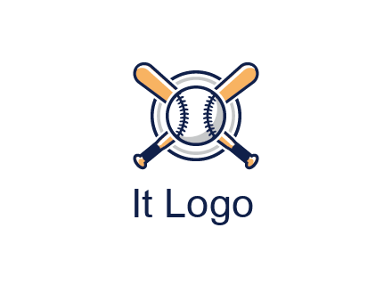 circle behind baseball and bat
