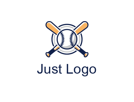 circle behind baseball and bat