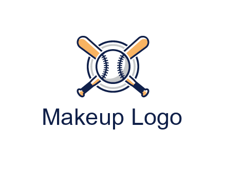 circle behind baseball and bat