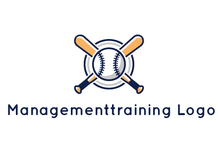 circle behind baseball and bat