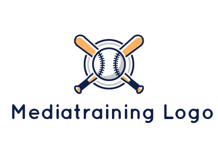 circle behind baseball and bat