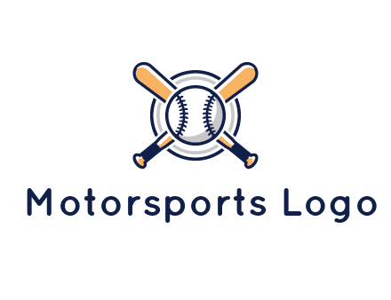 circle behind baseball and bat