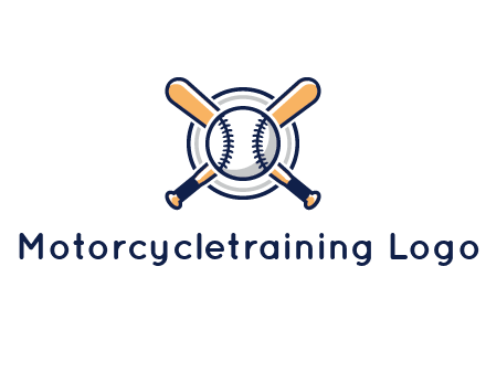 circle behind baseball and bat