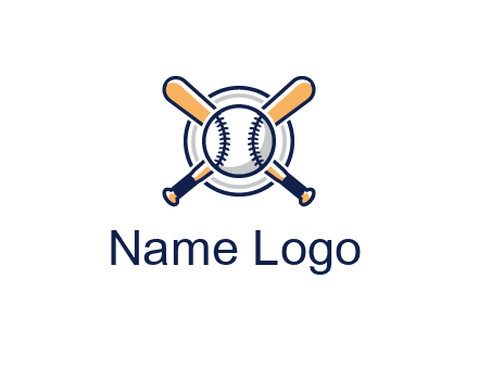 circle behind baseball and bat