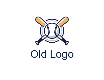 circle behind baseball and bat