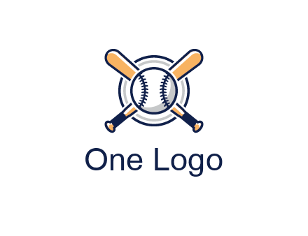 circle behind baseball and bat