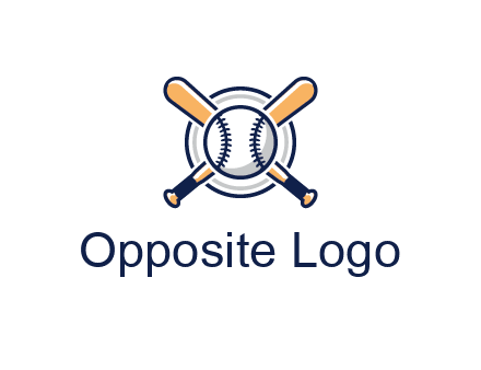 circle behind baseball and bat