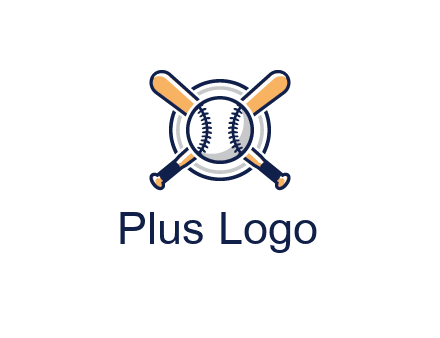 circle behind baseball and bat