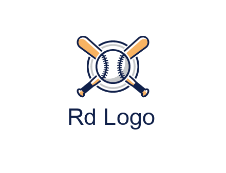 circle behind baseball and bat