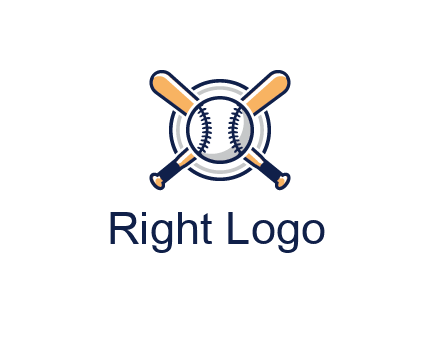 circle behind baseball and bat