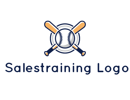 circle behind baseball and bat