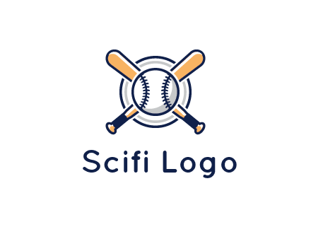 circle behind baseball and bat