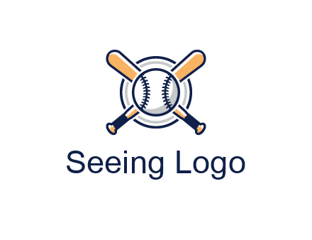 circle behind baseball and bat
