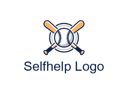 circle behind baseball and bat