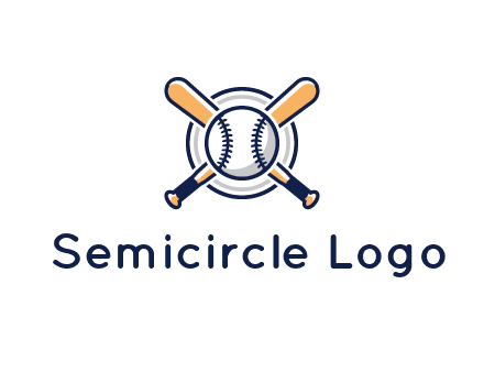 circle behind baseball and bat