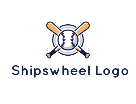 circle behind baseball and bat