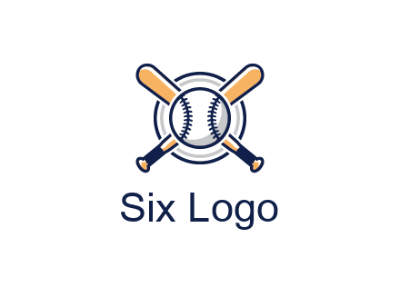 circle behind baseball and bat