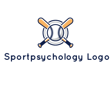 circle behind baseball and bat