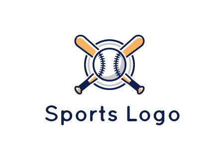 circle behind baseball and bat