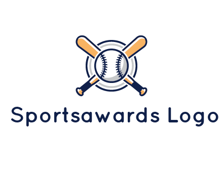 circle behind baseball and bat