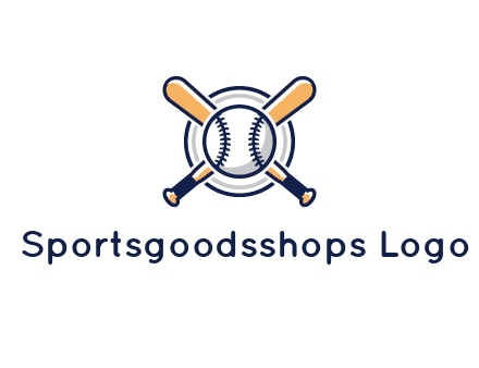 circle behind baseball and bat