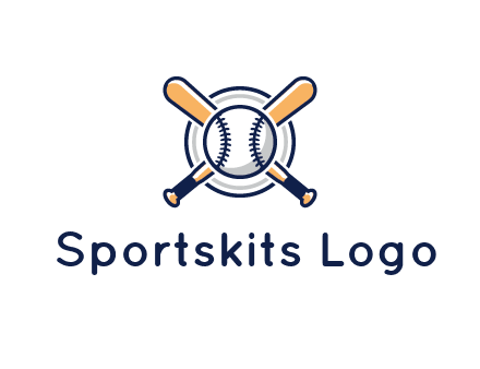 circle behind baseball and bat